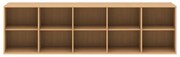 Závesná knižnica v dekore duba v prírodnej farbe 220x61 cm Mistral – Hammel Furniture