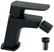 Novaservis Nobless Ego, bidetová batéria s odtokovou zátkou typu ClickClack, čierna matná, 43011-5