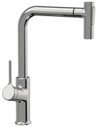 Invena Farsala, vysoká drezová batéria s 2-funkčnou výsuvnou výlevkou h-369, chrómová, INV-BZ-40-L01-S