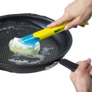 Houbička na nádobí s rukojetí a dávkovačem jaru SCRUB DISH DADDY