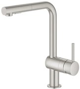 Grohe Minta drezová batéria s vyťahovacou sprškou supersteel 30274dc0 G30274DC0