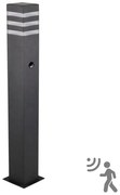 Vonkajšia lampa so senzorom TEKSAS 1xE27/12W/230V IP44 74 cm antracit