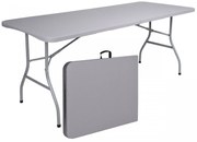 Skladací záhradný stôl sivý