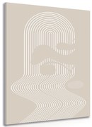 Obraz jedinečný vzor dúhy Mid-Century