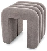 Sivý dizajnový taburet TICA