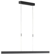 Čierne LED stmievateľné závesné svietidlo Straight – Fischer & Honsel
