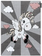 Detský kusový koberec Petit Unicorn grey, 160x220, šedá, detská izba, Dywany Łuszczów