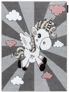 Dywany Łuszczów, Detský kusový koberec Petit Unicorn grey, 160x220, šedá, detská izba