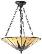 Endon 70754 - Luster na reťazi Tiffany DARK STAR 3xE27/60W/230V pr. 49 cm