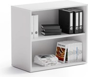 Kancelársky regál BLOCK, 800 x 400 x 710 mm, biela