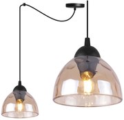 Závesné svietidlo Venice Spider, 1x medové sklenené tienidlo