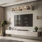 OBÝVACIA STENA DAZIO 3 KAŠMÍR LESK LED 250 cm