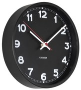 Nástenné hodiny New Classic Karlsson KA5846, čierna 20cm