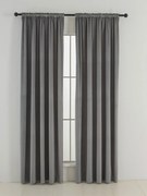 Zamatové zatemňovacie závesy Cesar sivé - 140 x 250 cm (2ks) - riasiaca stuha