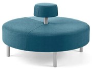 Otoman DOT okrúhly, Ø 1300 mm, látka Medley, ocean blue