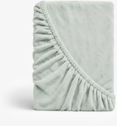 Goldea mikroplyšová elastická plachta deluxe – šalviová 90 x 200 cm