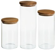 Sklenené dózy na potraviny/na cestoviny v súprave 3 ks – Casa Selección