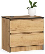 Nočný stolík K60 2SZ CLP dub craft
