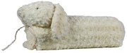 Biely plyšový králik - deka - 100 * 70cm