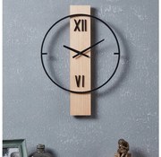 Eglo 425512 - Nástenné hodiny YAMATSURI 1xAA 56x40 cm drevo/kov