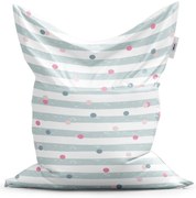 Sedací vak Classic bodky a pruhy - detský, farebná