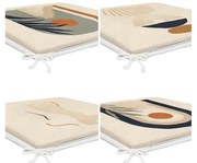 Sedáky v súprave 4 ks 42x42 cm Illustrated Arch – Mila Home