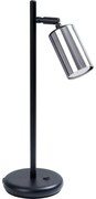 Sollux SL.1373 - Stolná lampa WINX 1xGU10/10W/230V čierna/chróm