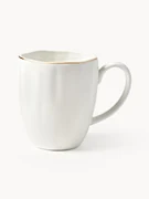 Šálky's reliéfom z porcelánu Sali, 2 ks