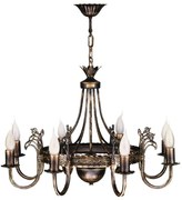 Jupiter 225 - KO 8 - Luster závesný KORONA 8xE14/40W/230V