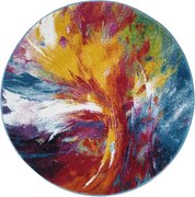 Kusový koberec Fantasy 814-61 lila/blue kruh, 120x120 (priemer) kruh, viacfarebná, Medipa (Merinos)