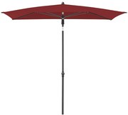 Plážový slnečník ACTIVE 200x120 cm bordo
