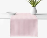 Goldea damaškový behúň na stôl - staroružové prúžky so saténovým leskom 20x120 cm