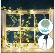 Aigostar - LED Solárna reťaz 100xLED/12m IP65 teplá biela eukalyptus