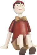 Dekoratívne soška sediaceho Pinocchio - 15 * 11 * 14 cm