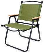 Skladacia kempingová stolička zelená