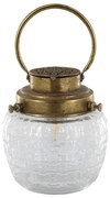 Chic Antique Svietiaci LED lampáš French Antique brass 17 cm