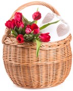 Nákupný kôš prútený Lány VI.š. 31 x hl. 31 x v. 25/40(cm)