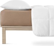 Napínacia plachta na posteľ jersey s elastanom orechová sada 2 ks 90 x 200 cm