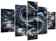 Obraz – Drak v dyme (150x105 cm)