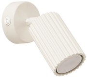 Bodové svietidlo Karbon, 1x béžové kovové tienidlo, (možnosť polohovania), vypínač