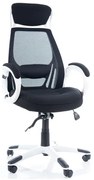 Kancelárska stolička Ice, čierna / biela