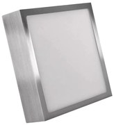 LED Stropné svietidlo LED/12,5W/230V 3000/3500/4000K 17x17 cm chróm