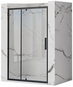 Sprchové dvere Rapid Swing 120x195 black Rea K6413