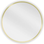 Mexen Loft okrúhle zrkadlo do kúpeľne 40 cm, zlatý rám - 9850-040-040-000-50