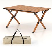Hliníkový skladací campingový stôl s taškou