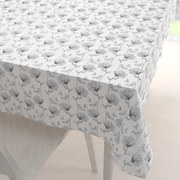 Biante Bavlnený obdĺžnikový obrus Sandra SA-264 Tmavo sivé poľné kvety 50x100 cm