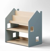 Univerzálna montessori polica 2v1 – svetlomodrá