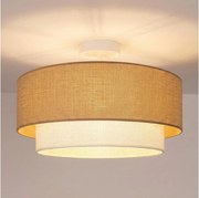 Brilagi - Prisadený LED luster BOHO ECO 1xE27/10W/230V pr. 40 cm béžová/krémová