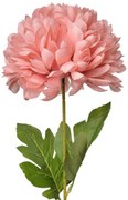Dekorácia umelá kvetina s ružovým kvetom - 15*15*80 cm
