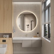 Erga Sofia, okrúhle LED zrkadlo 120cm, 2760 lm, 3 farby svetla, ERG-V01-207-1212
